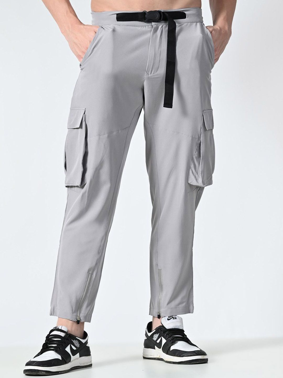 OWL MINK Men Smart High-Rise Cotton Cargos deal from myntra