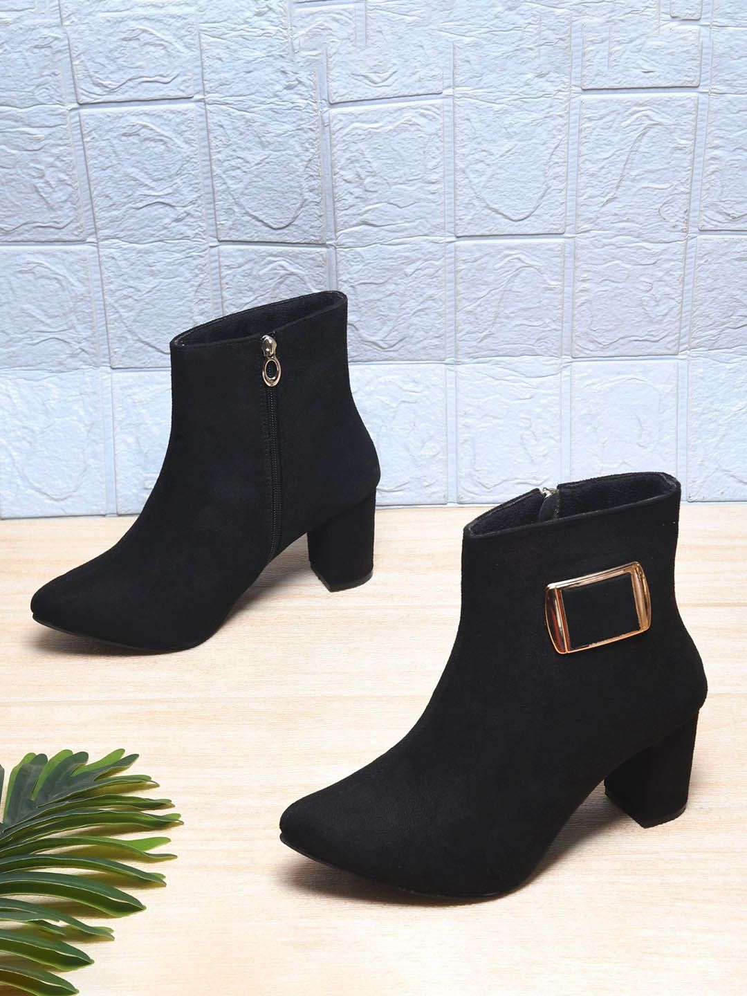 Try Me Women Knee Length Short Regular Block Heel Boots