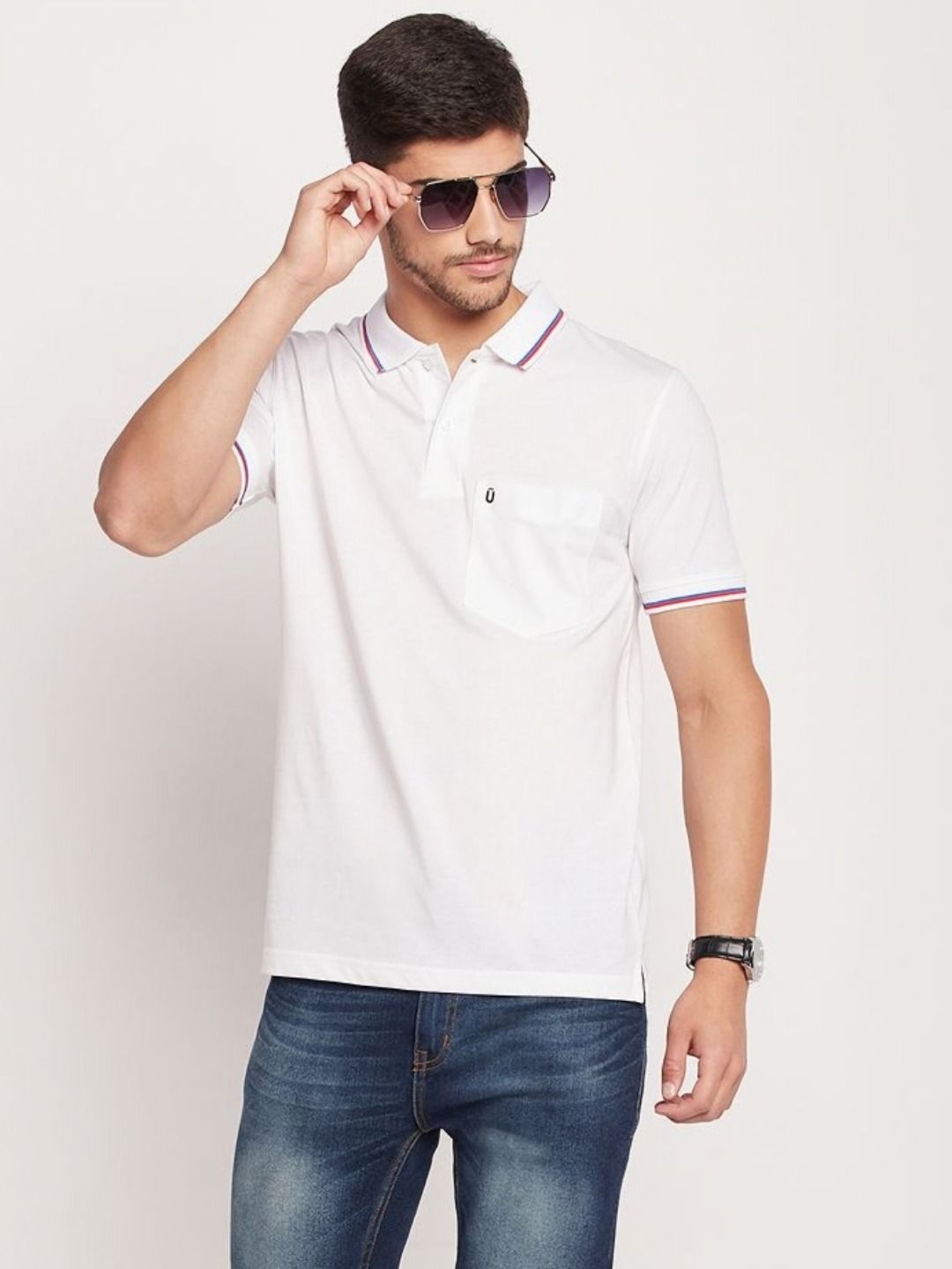 UNIBERRY Men Polo Collar T-shirt
