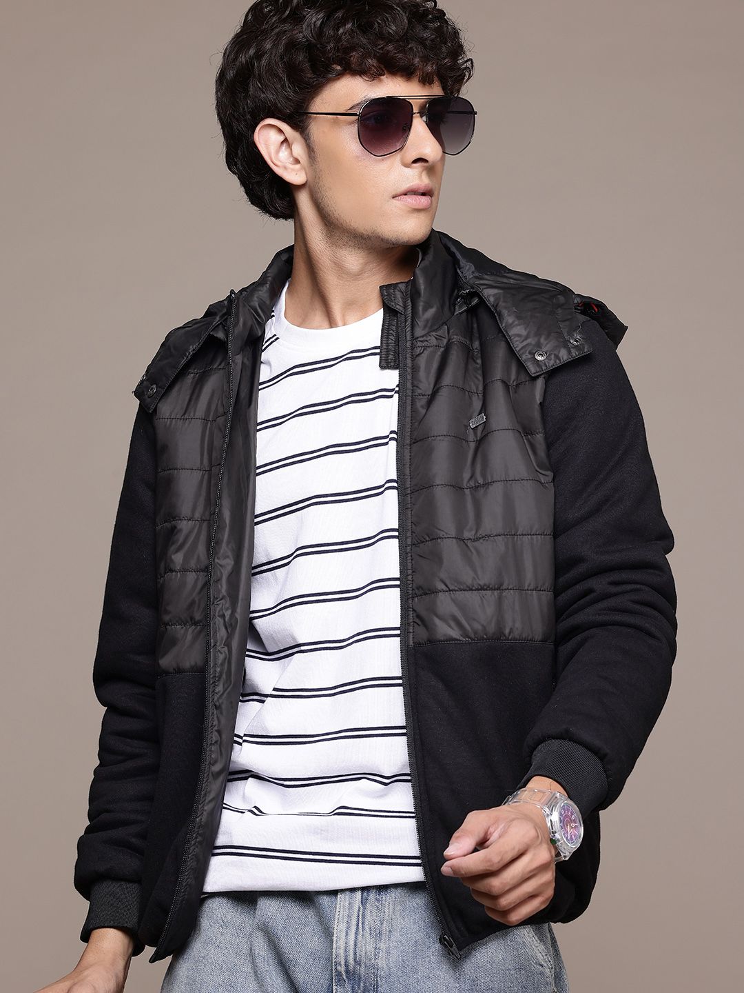 The Roadster Lifestyle Co. Men Padded Jacket