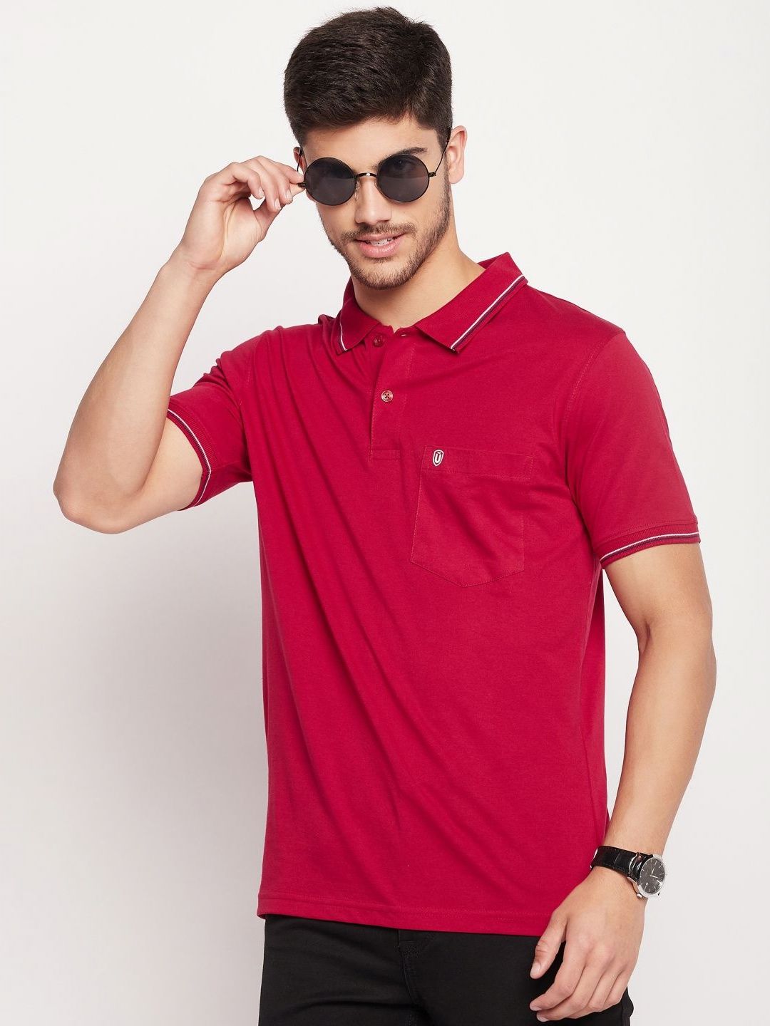 UNIBERRY Men Polo Collar T-shirt