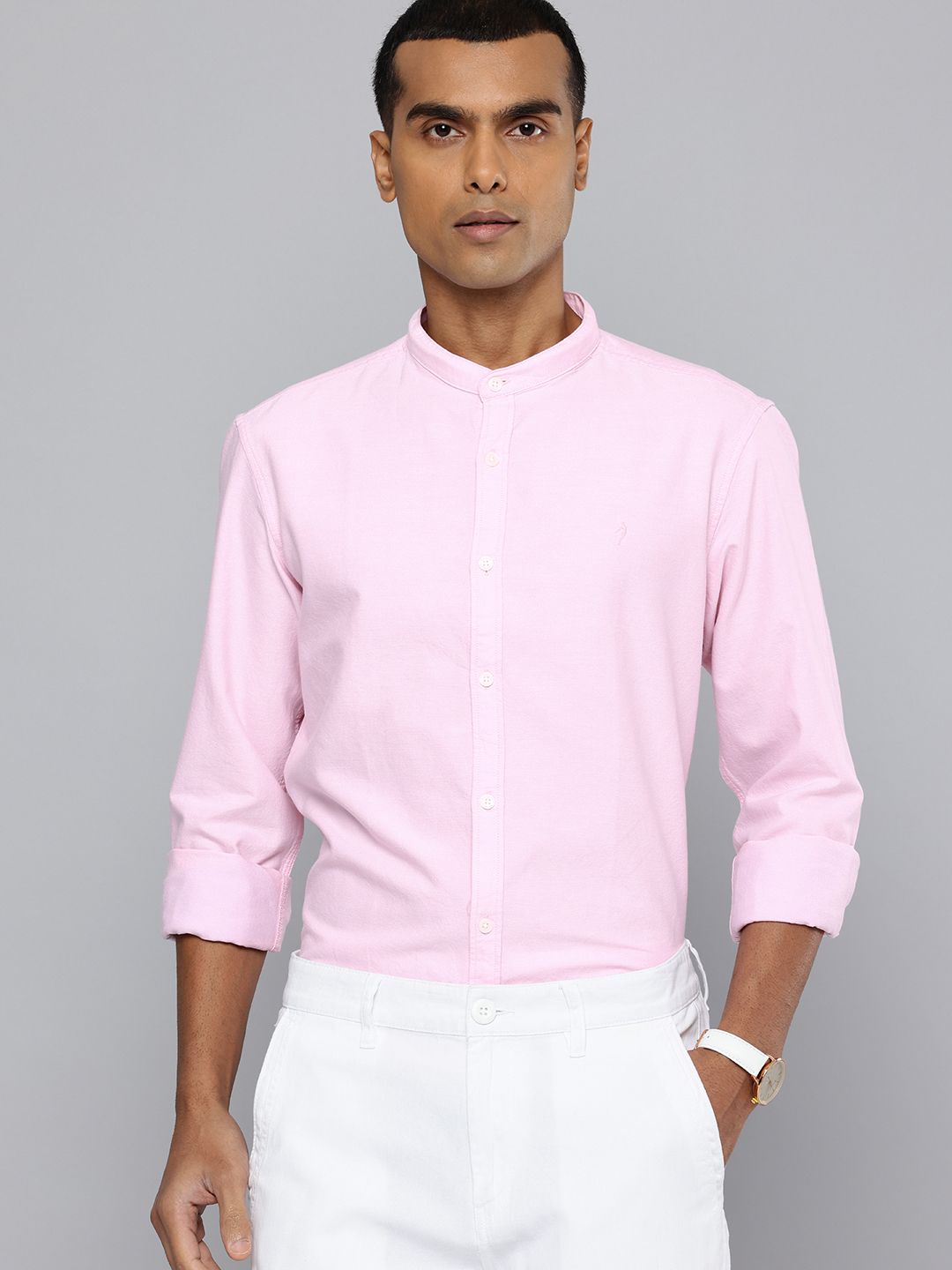 Indian Terrain Classic Slim Fit Pure Cotton Casual Shirt