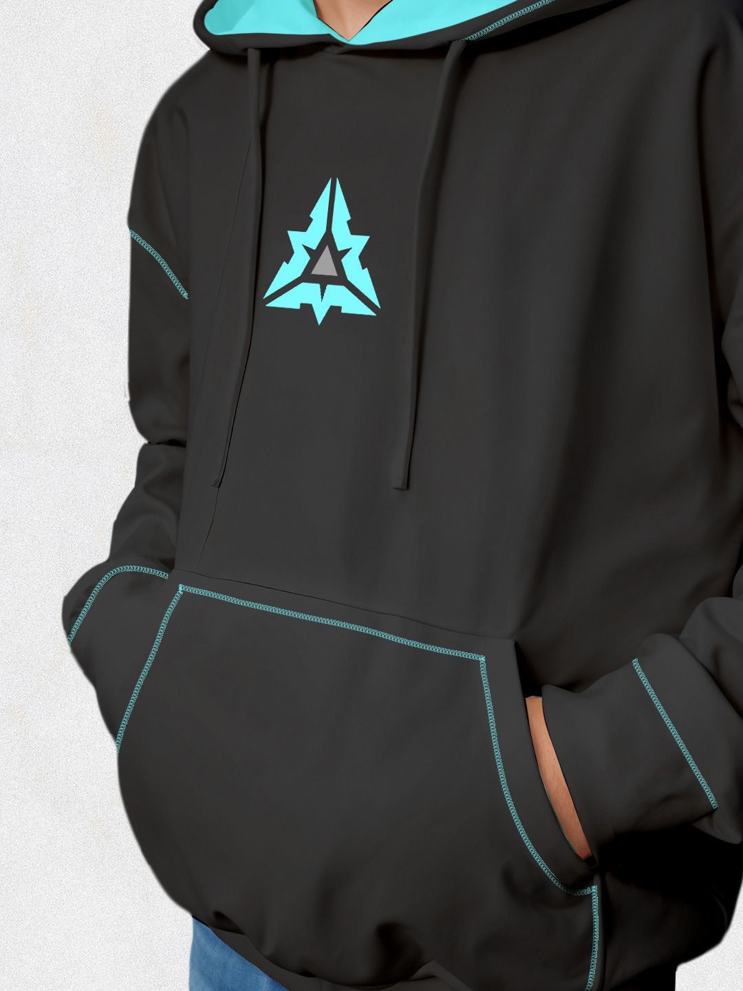 Buy Crazymonk Printed Anime Gen Z Punk Oversized Fit Hooded