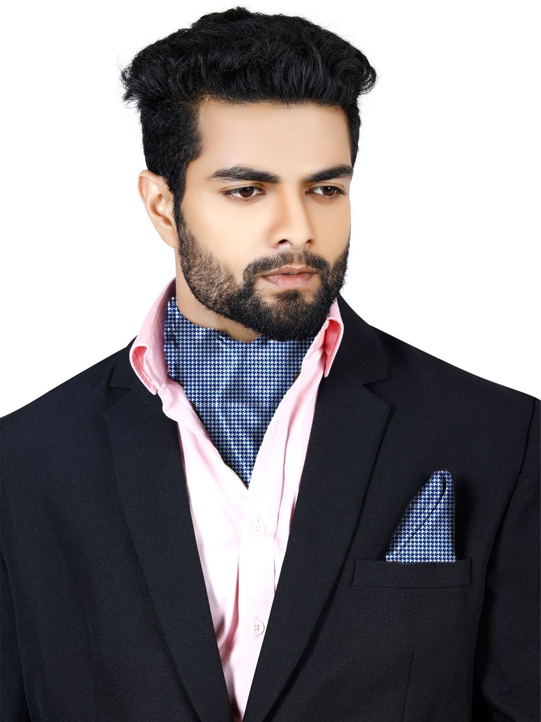 Blacksmith Men Printed Ascot Tie