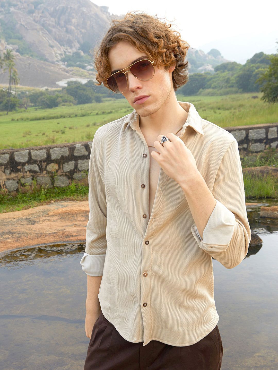 CAHOOT Men Comfort Opaque Casual Shirt