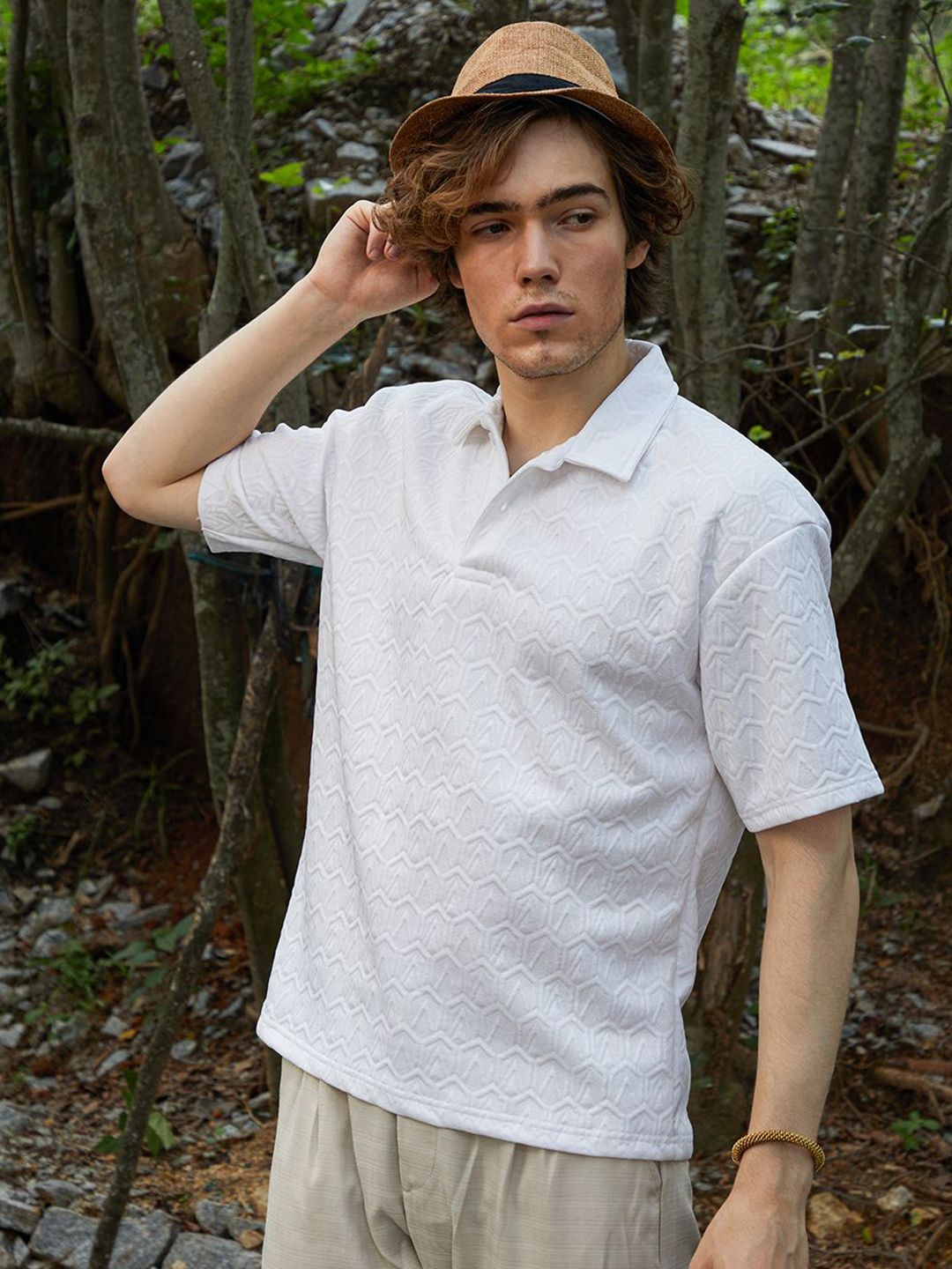 CAHOOT Men Polo Collar T-shirt