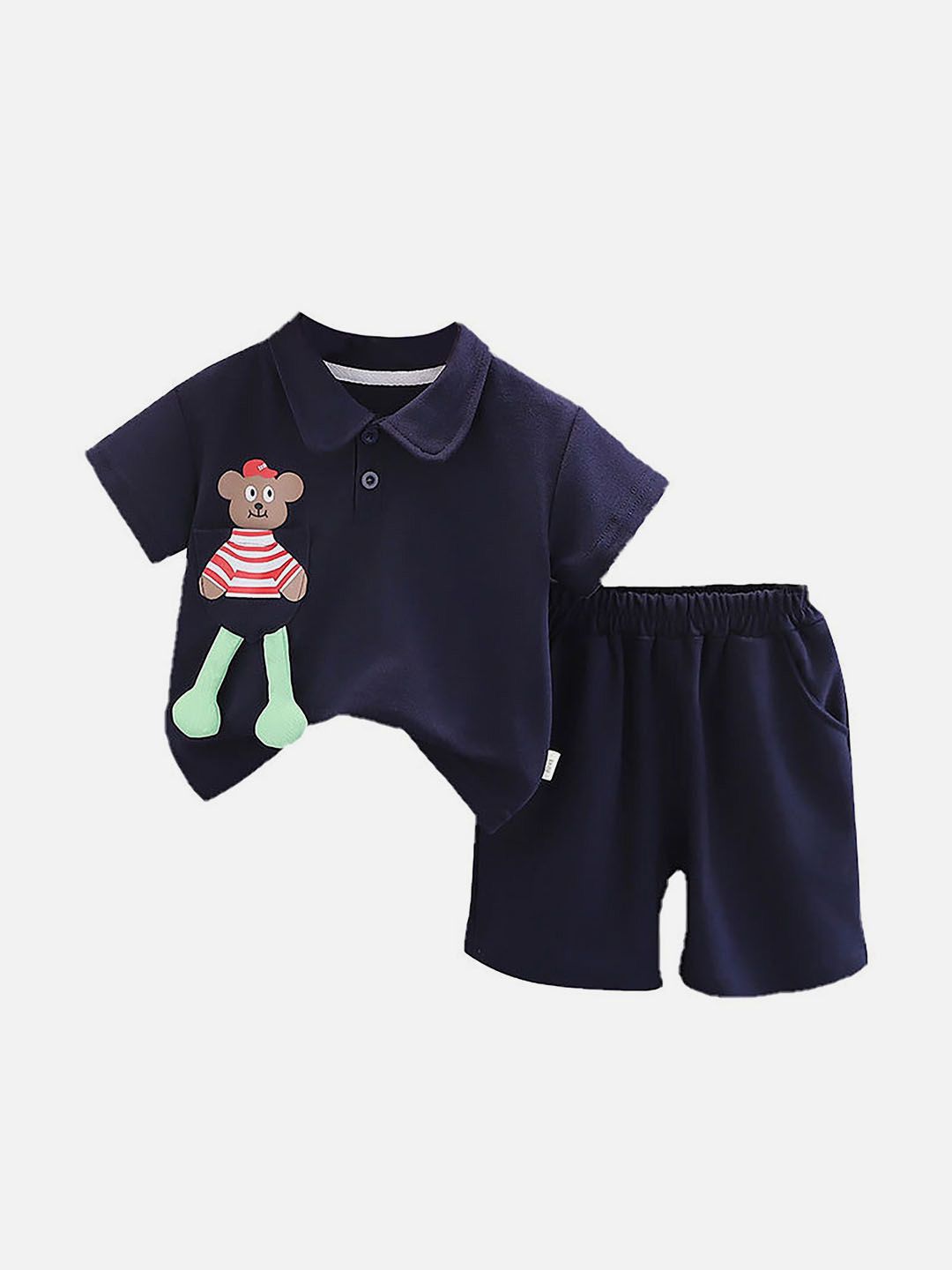 Little Surprise Box LLP Kids Printed T-shirt with Shorts