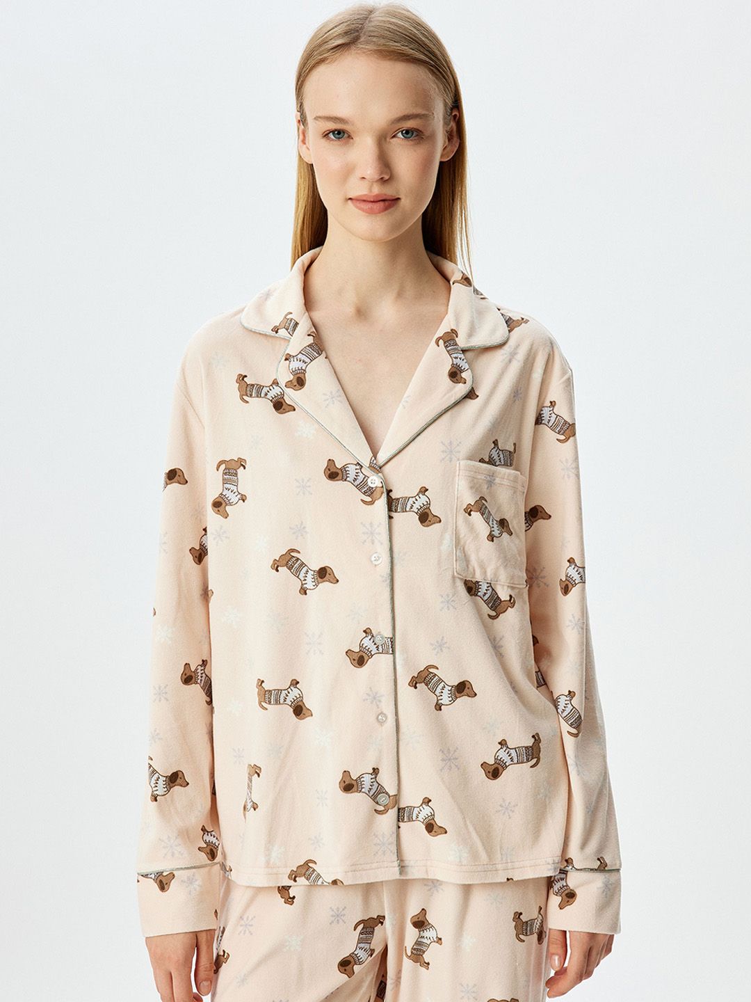 Koton Women Animal Printed Night suit