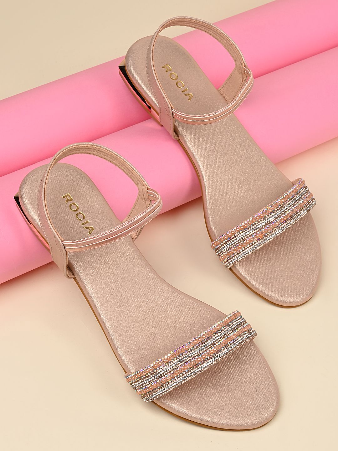 Rocia Women Embellished Open Toe Flats