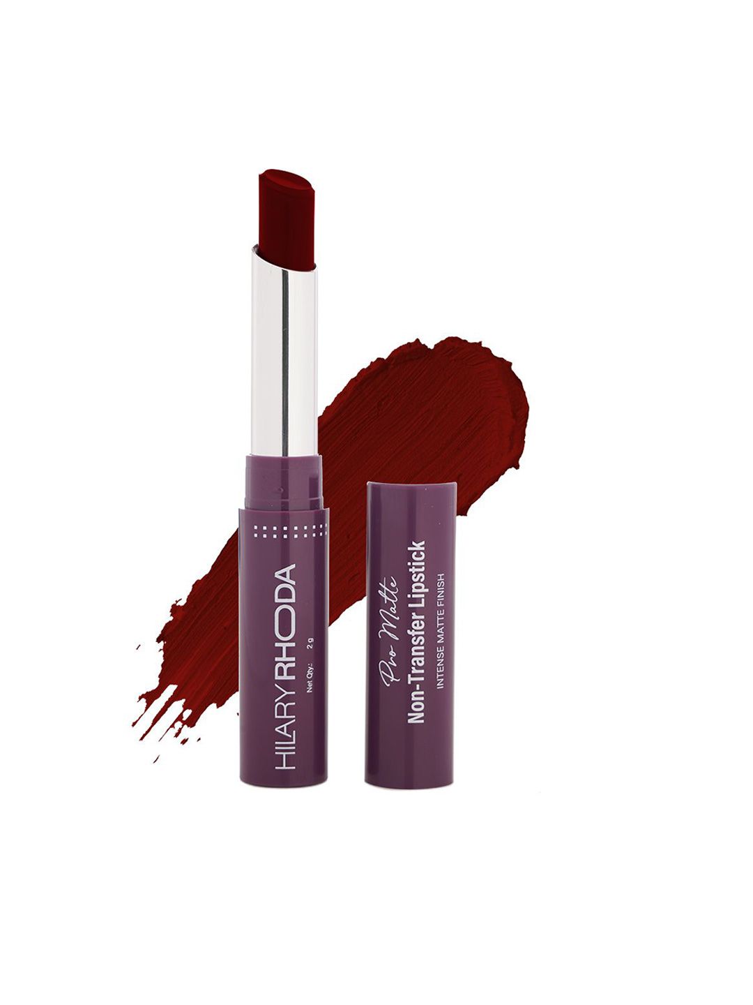 Hilary Rhoda Pro Matte Non-Transfer Lipstick- 2g- Wine Rouge