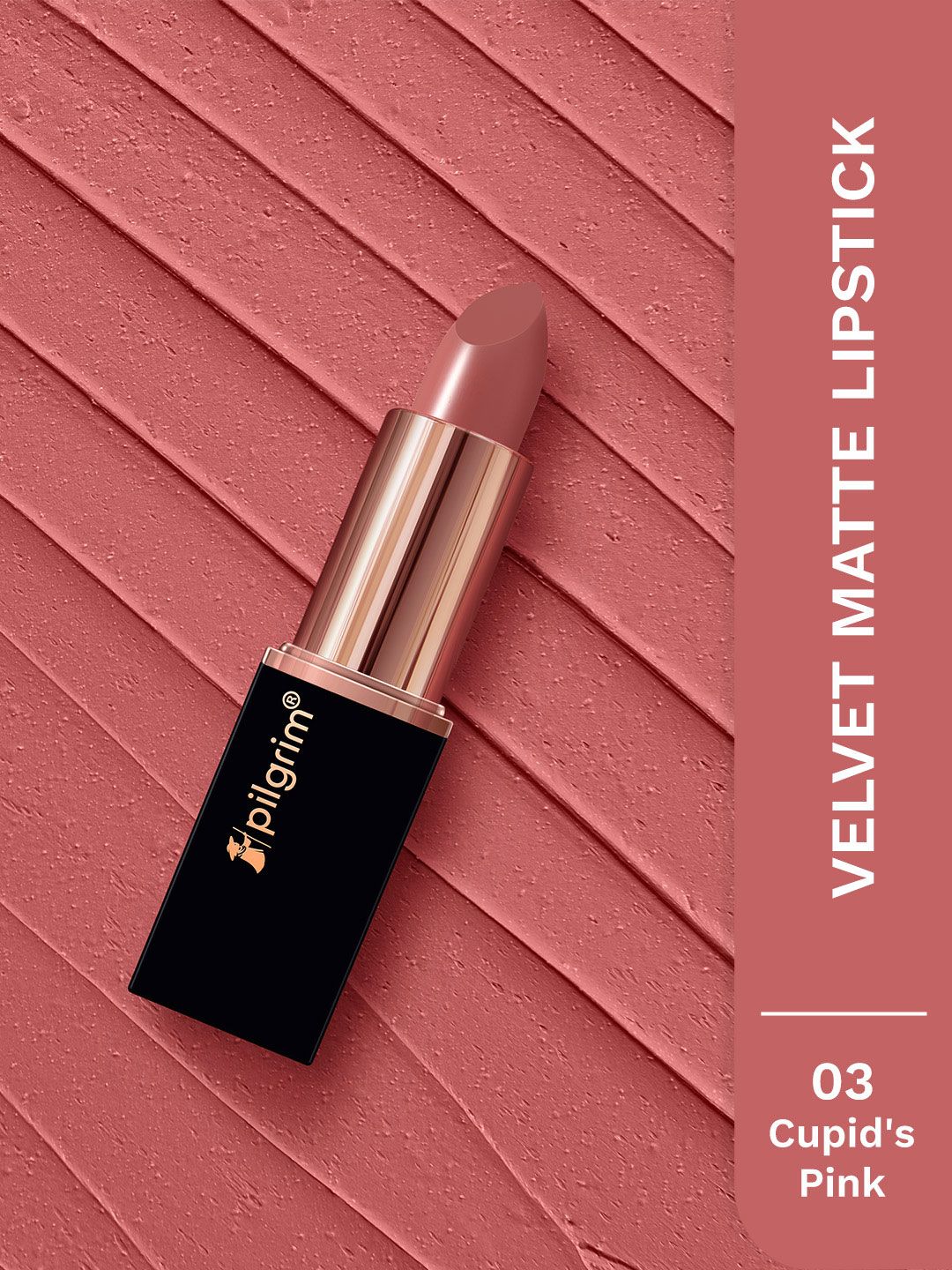 Pilgrim Matte Me Up Transferproof Lipstick with SPF 30 - Cupid's Pink 03