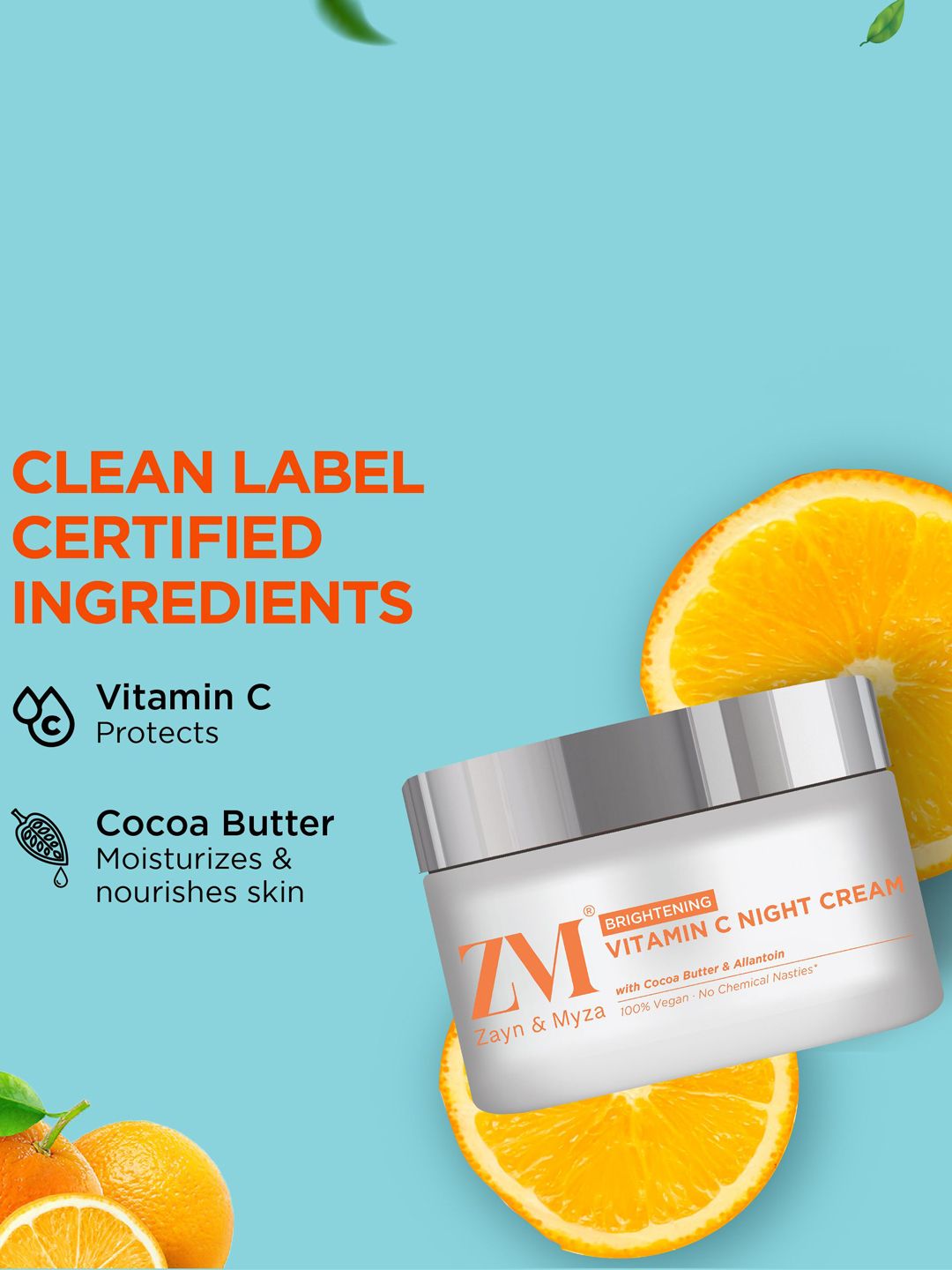 Buy ZM Zayn & Myza Set Of 2 Vitamin C Day Cream & Night Cream - 50