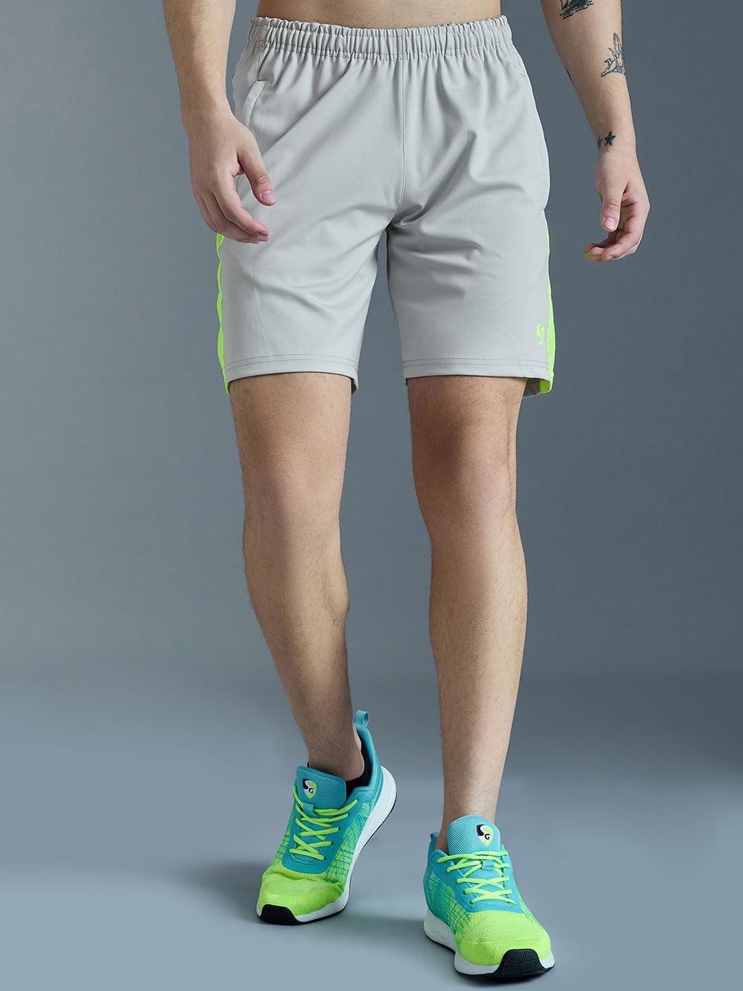 SG Men Regular Fit Mid-Rise Sports Shorts