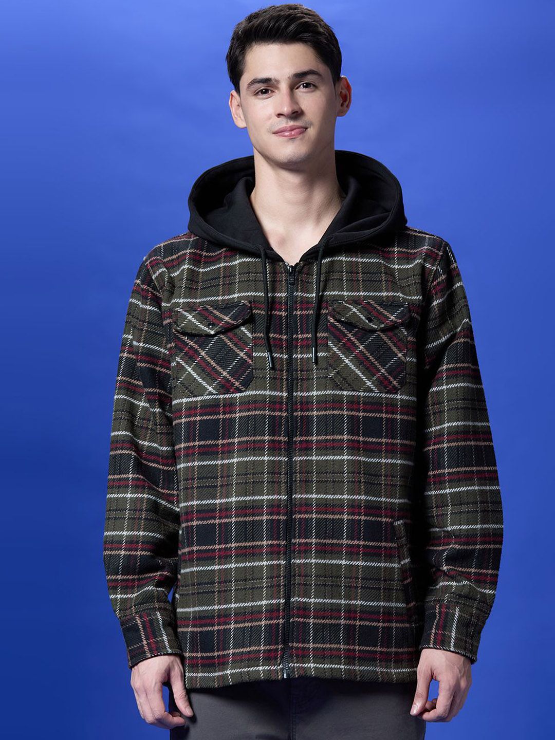Pepe Jeans Men Checked Jacket