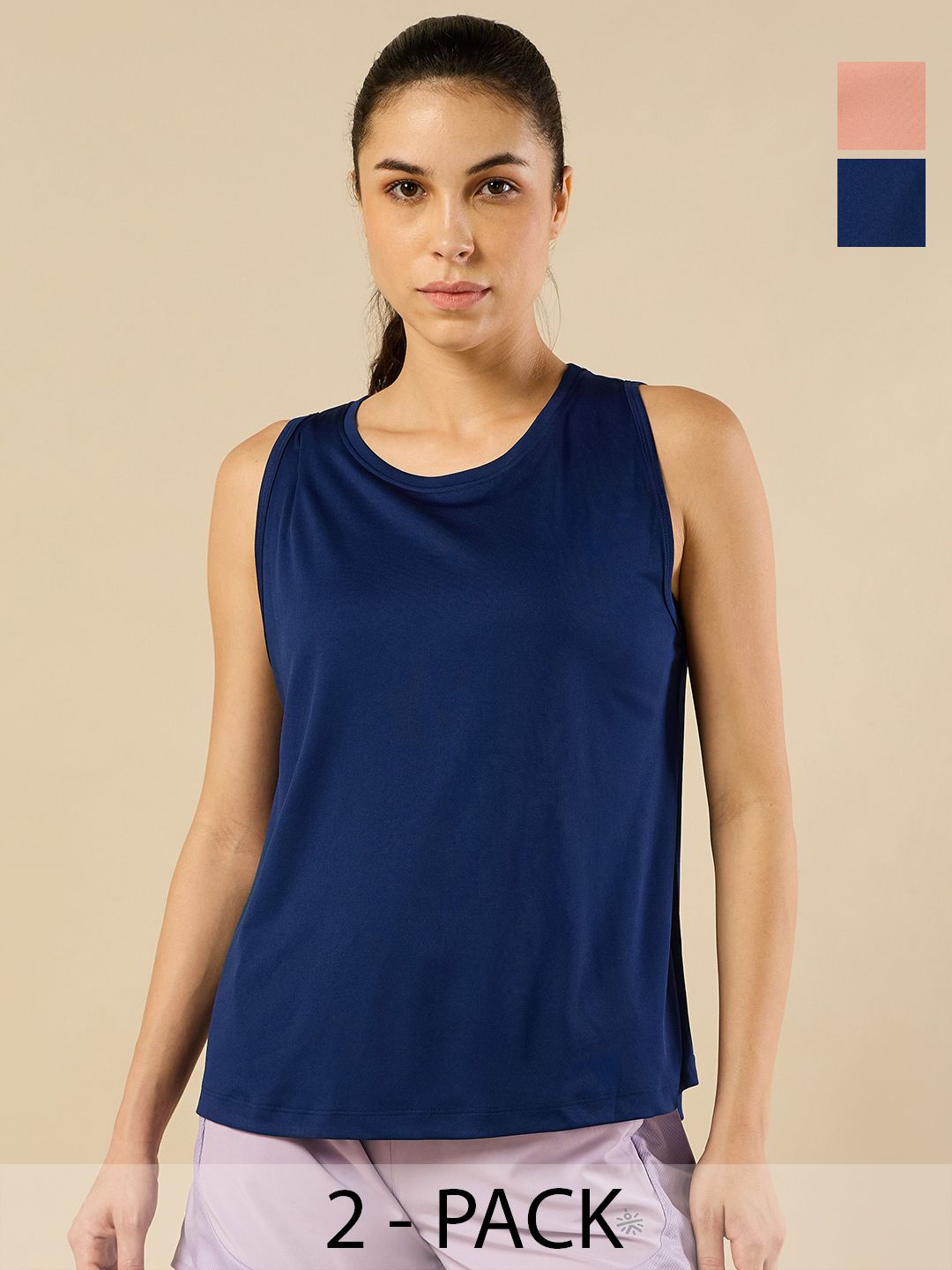 Buy CULT Pack of 2 Crew Neck Moisture Wicking Tank Tops - Tops for