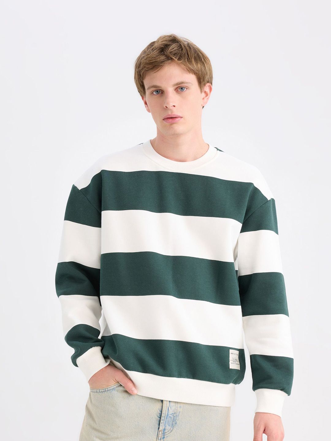 DeFacto Men Colourblocked Pullover