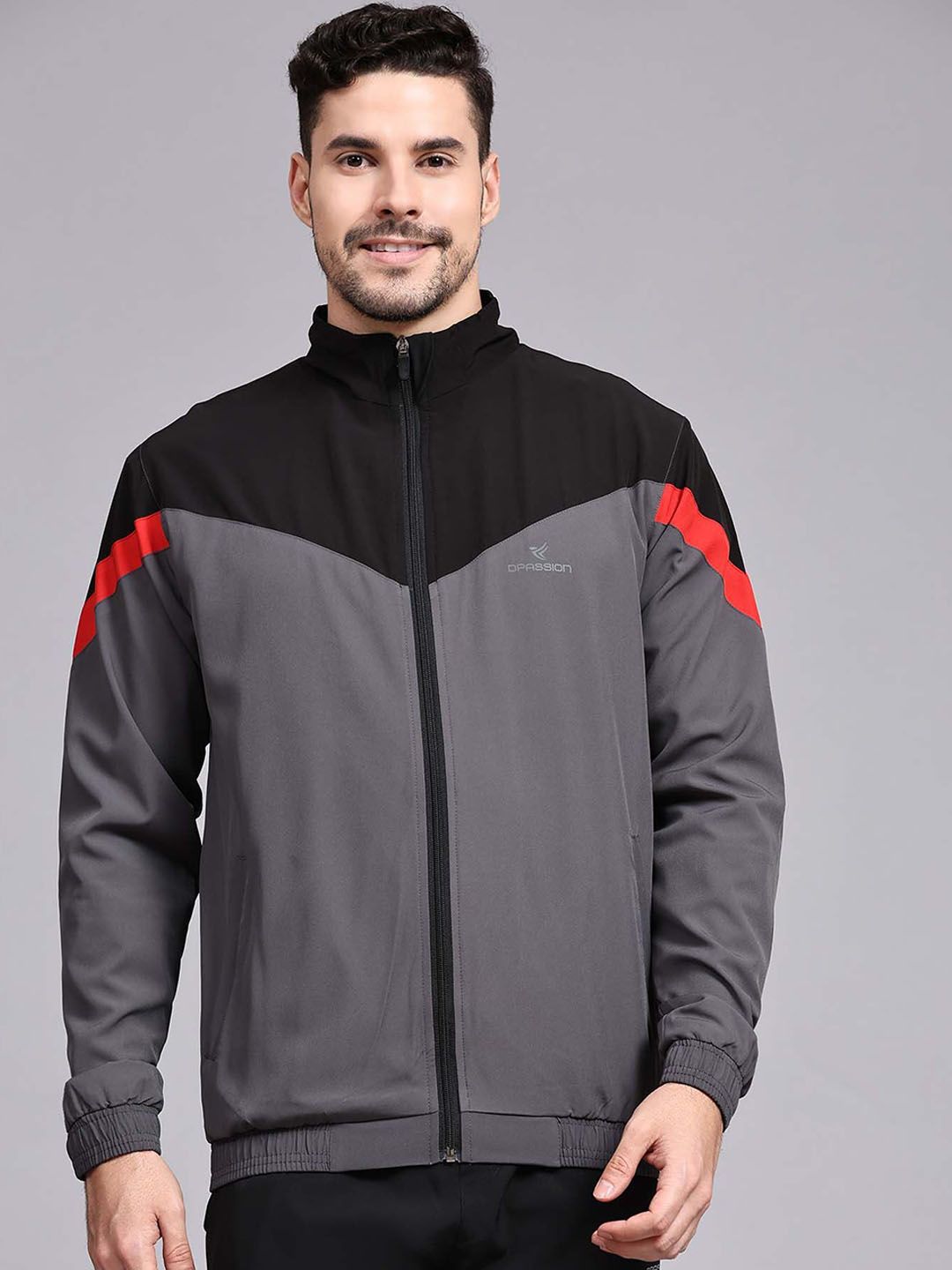 Dpassion Men Colourblocked Lightweight Outdoor Sporty Jacket
