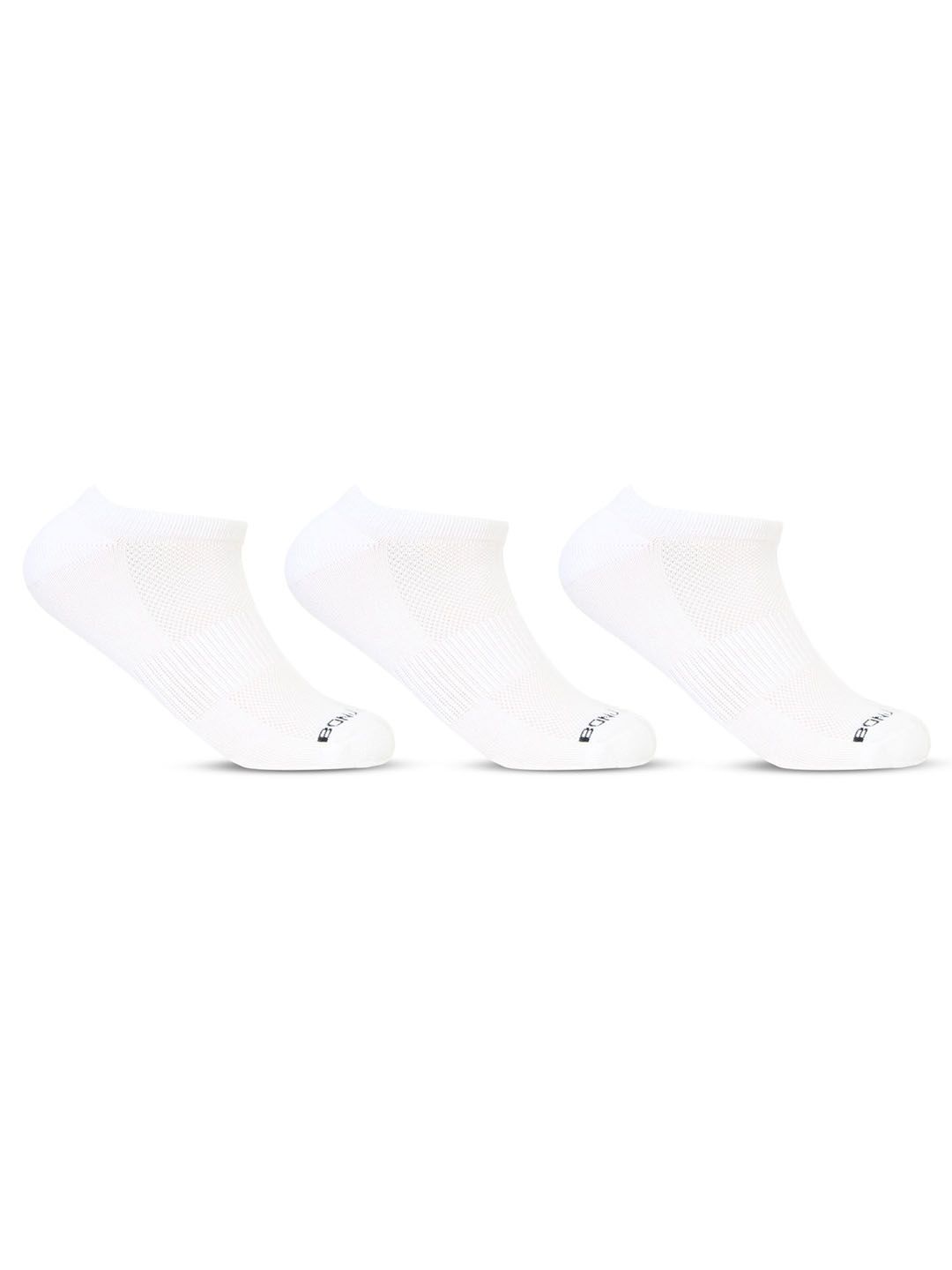 Bonjour Pack of 3 Men Bamboo Sports Ankle-Length Socks