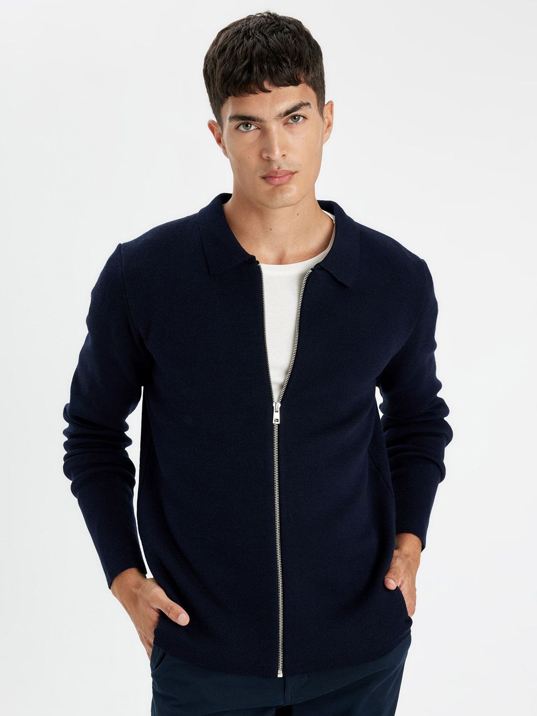 DeFacto Men Front-Open Sweater