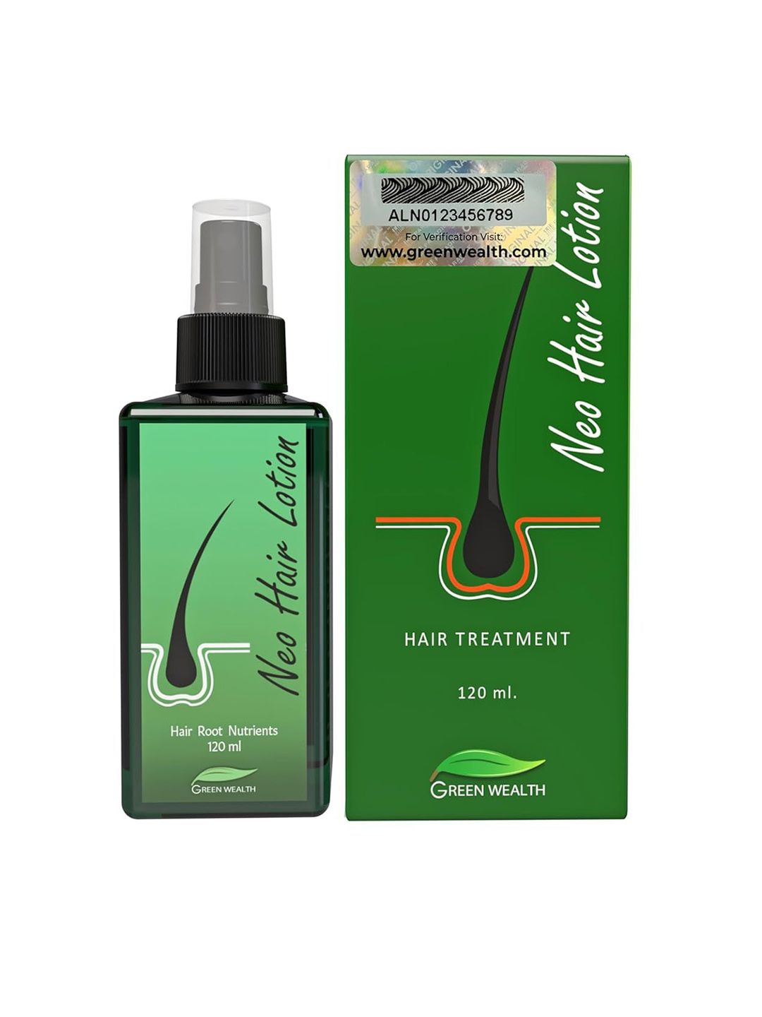 Buy Green Wealth Neo Hair Lotion - 120ml - Hair Serum for Men