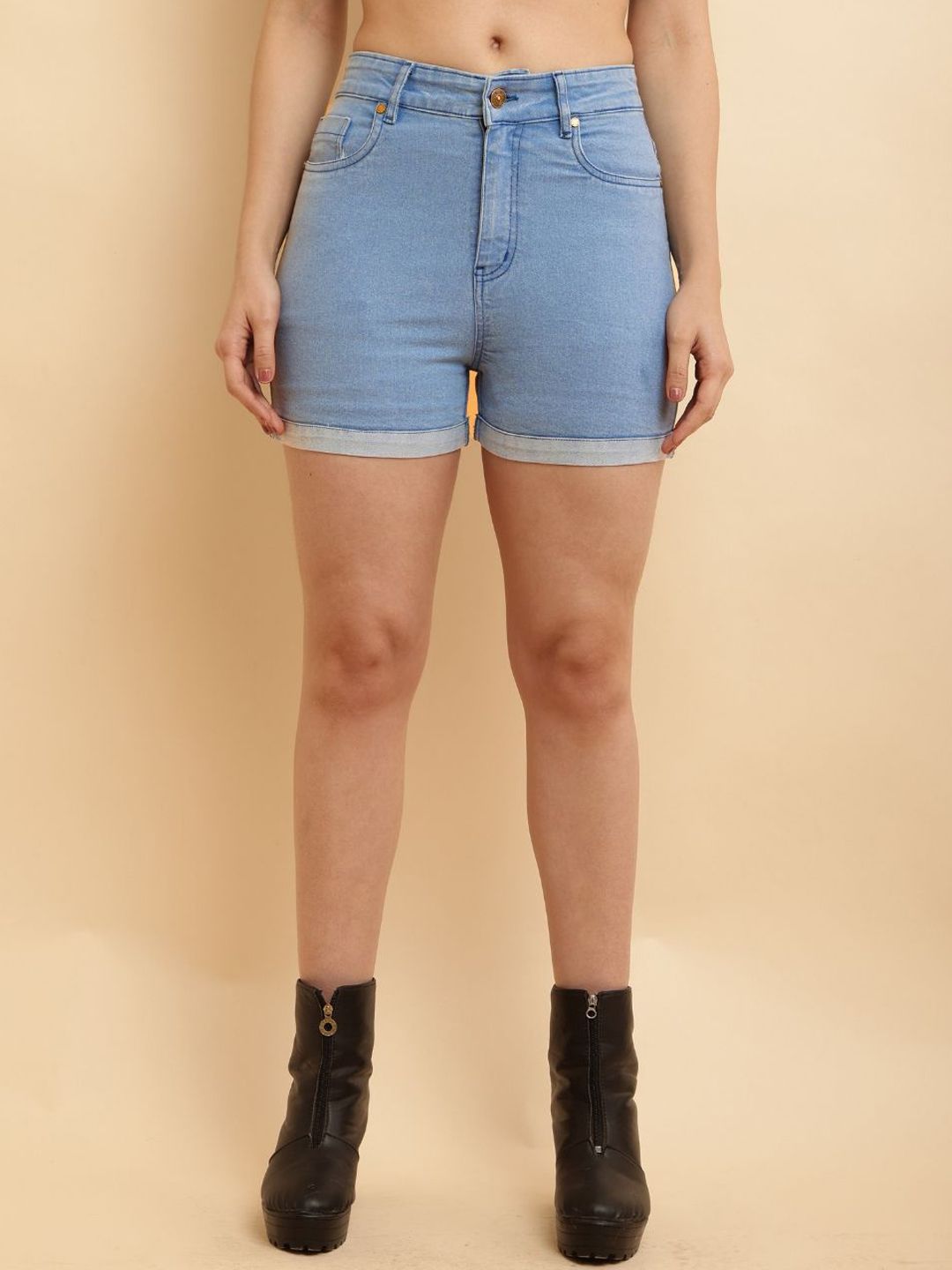 PUELLA PUELLA Women High-Rise Regular Fit Shorts