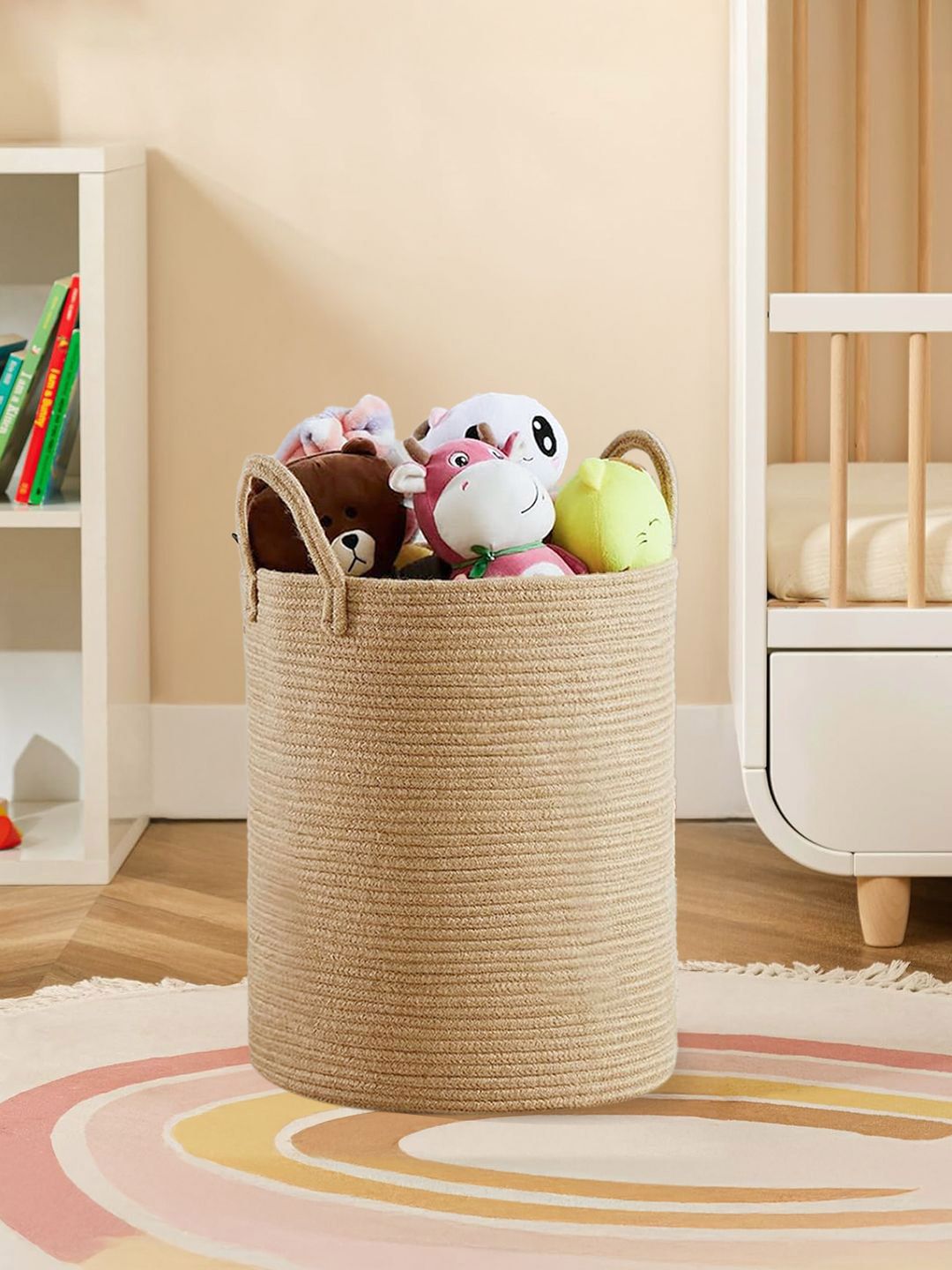 prettykrafts Brown Foldable Laundry Bag