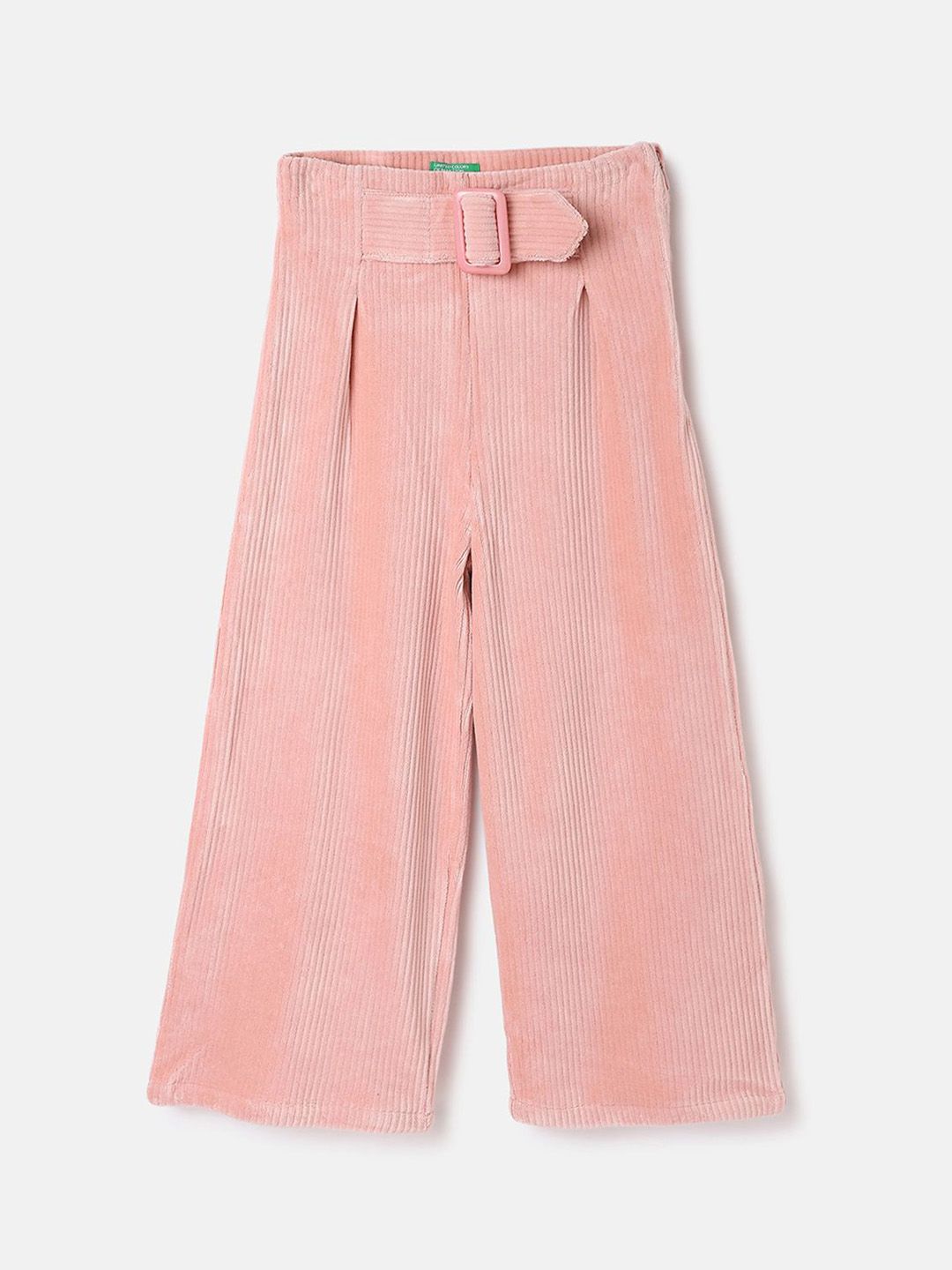 United Colors of Benetton Girls Striped Mid-Rise Pleated Trousers deal from myntra United Colors of Benetton Girls Striped Mid-Rise Pleated Trousers deal from myntra