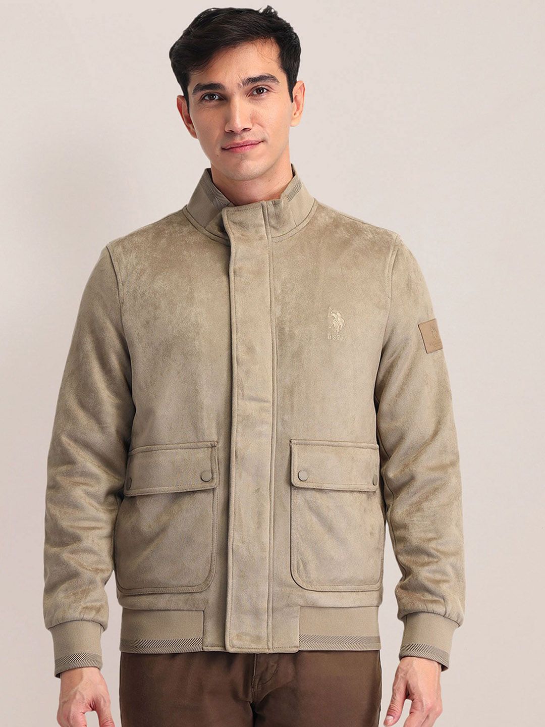 U.S. Polo Assn. Men Suede Tailored Jacket