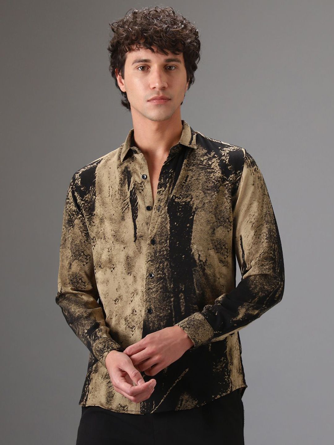 Banana Club Classic Slim Fit Printed Casual Shirt