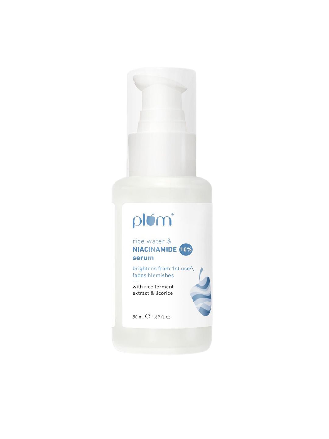 Plum 10% Niacinamide Brightening Face Serum With Rice Ferment Extract & Licorice - 50ml