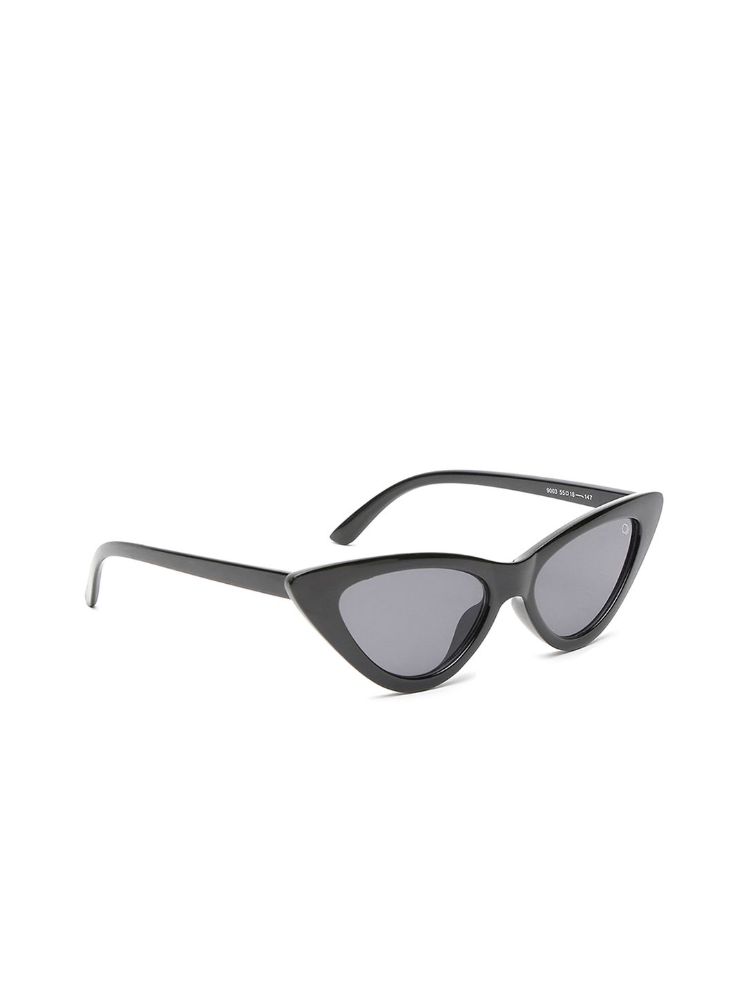 Specsmakers Unisex Cateye Sunglasses SSFBKSBKAPSPO9003-Black