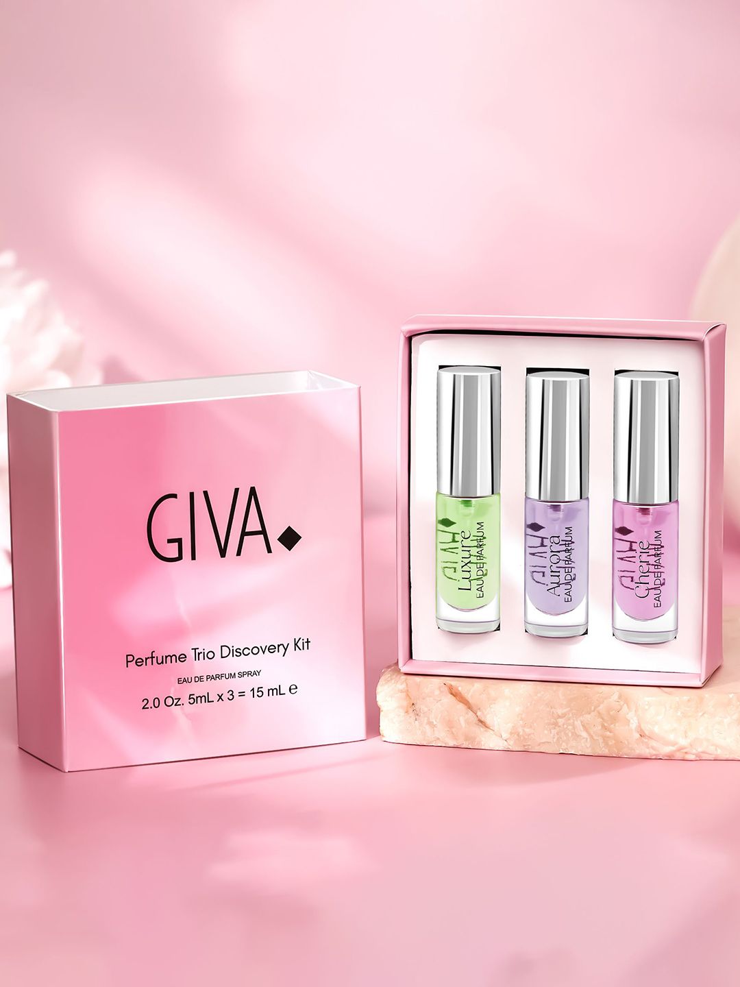 GIVA Set Of 3 Just Be You Eau De Parfum Collection 5ml Each - Luxure + Aurora + Cherie