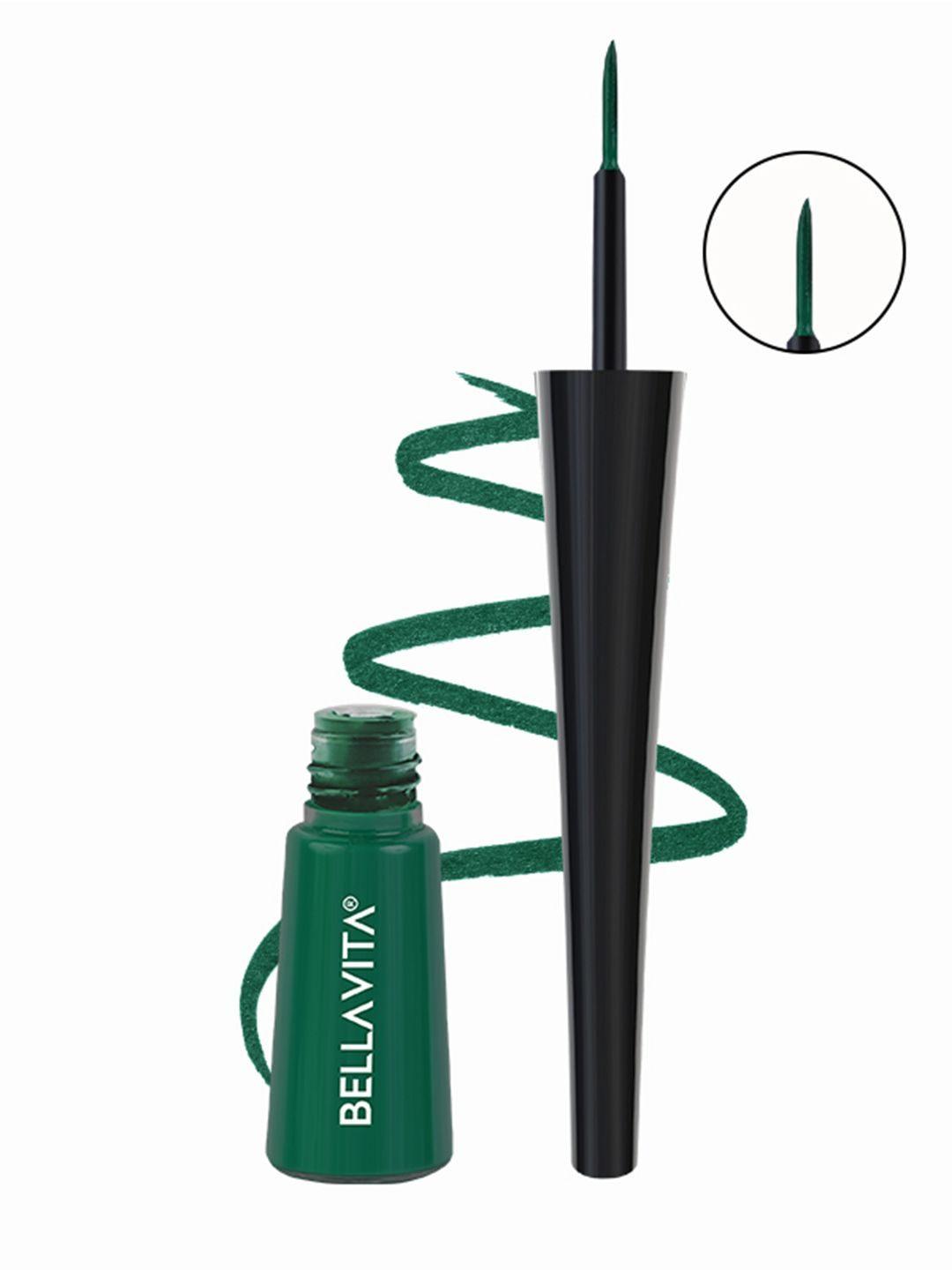 Bella Vita Organic Intense Drama Waterproof Eyeliner- 3.5ml- Green