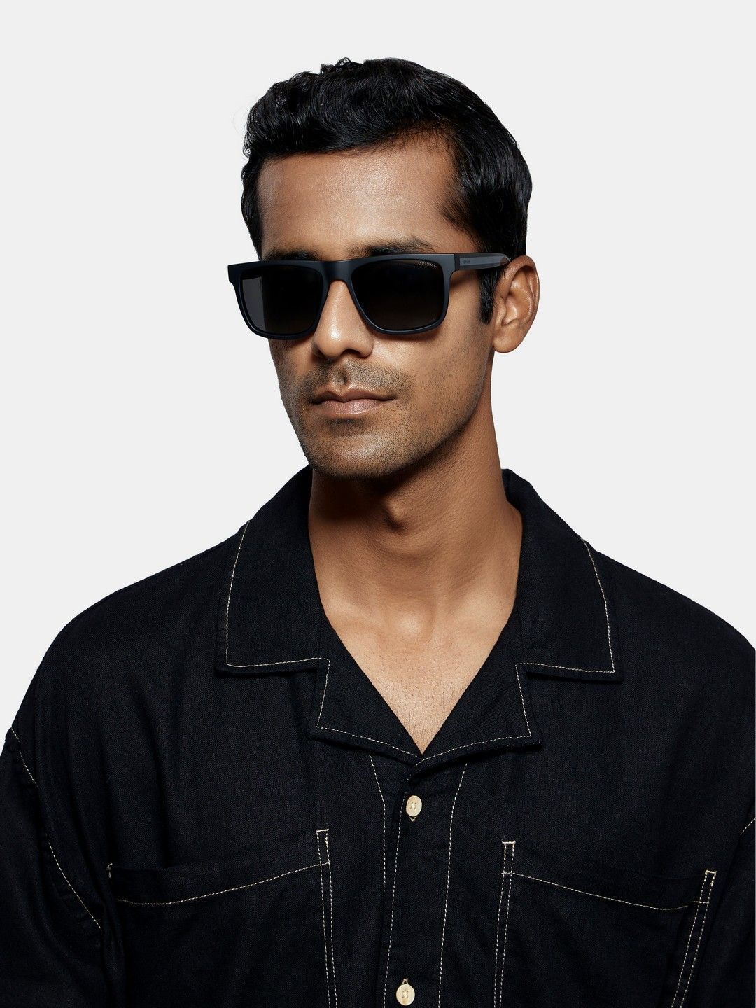 OPIUM Men Wayfarer Sunglasses with UV Protected Lens OP-10278-C05-55