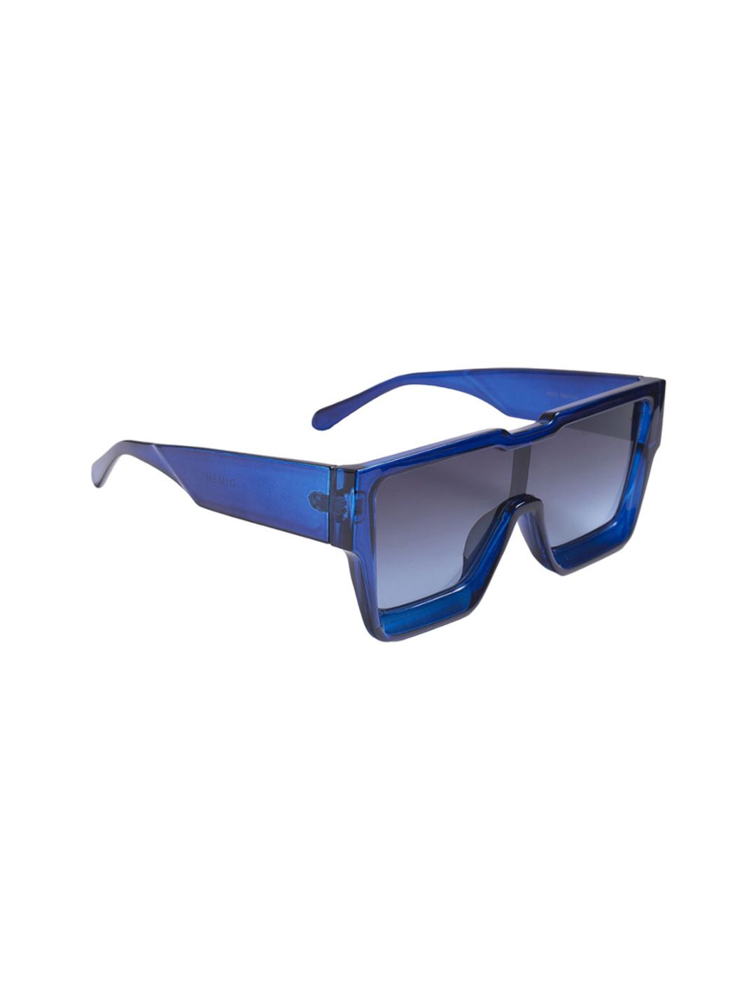 DIMEH Adults Oversized Sunglasses with UV Protected Lens SG-190-Blue