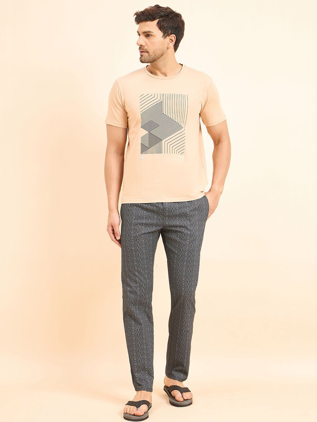 Sweet Dreams Men Printed Night suit