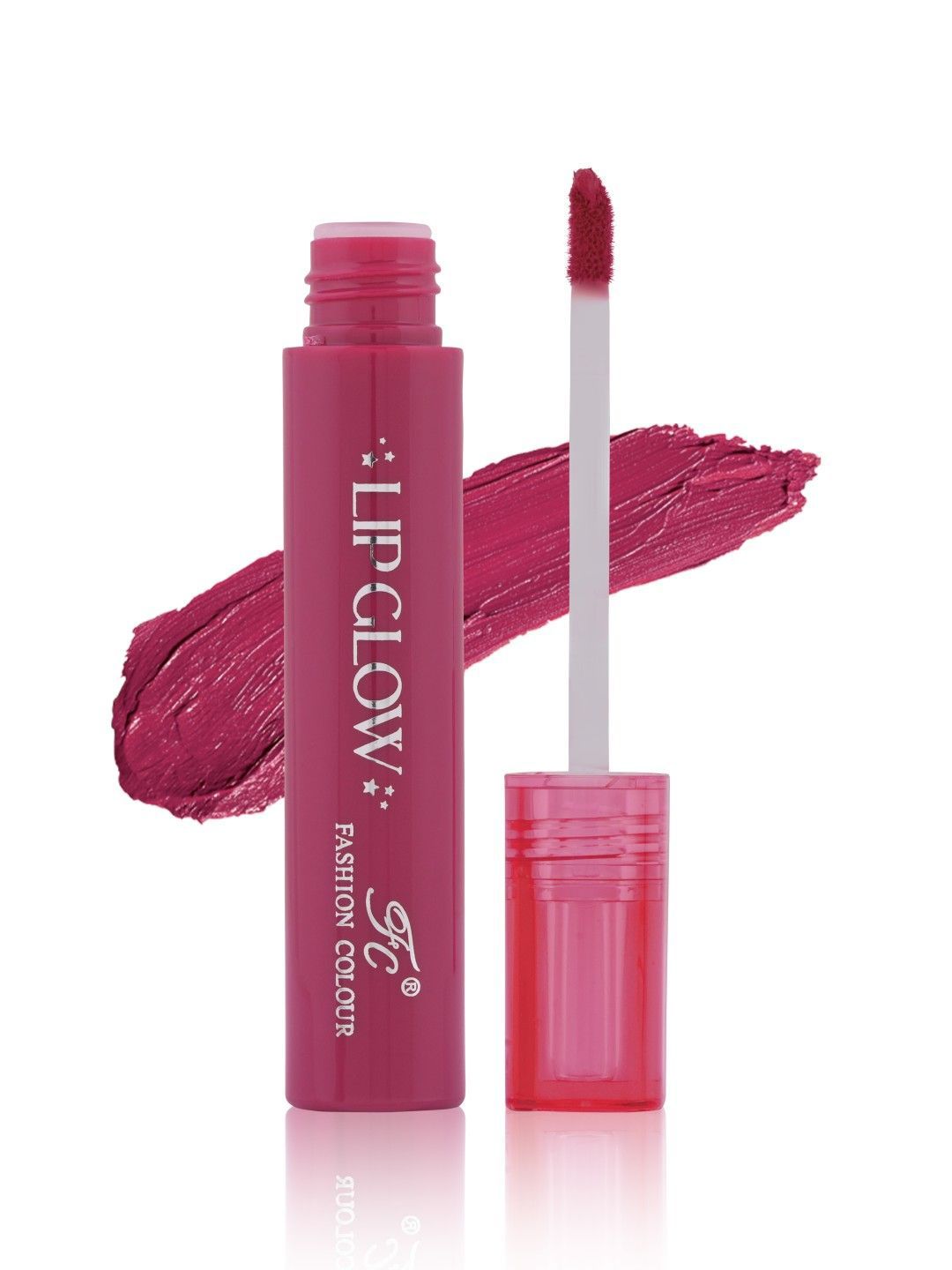 Fashion Colour Pretty Lip Glow Non Transfer Liquid Lipstick - 3 ml - Fuchsia 14