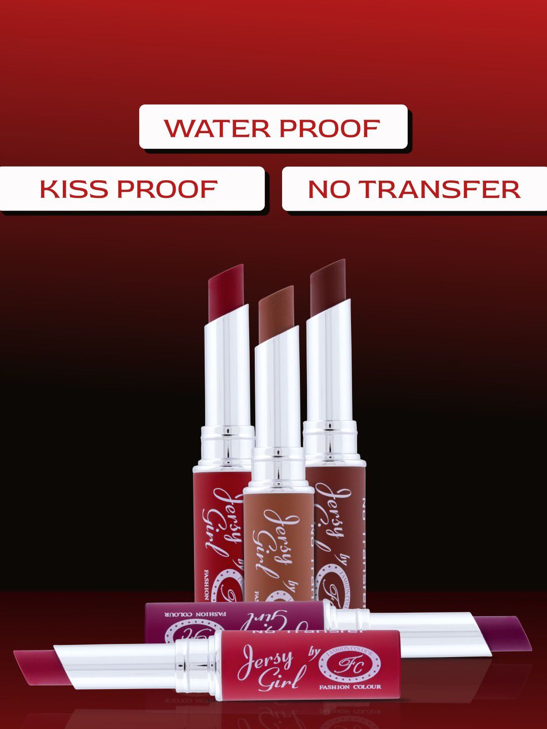 Buy Fashion Colour Jersy Girl Kiss Proof No Transfer Lipstick