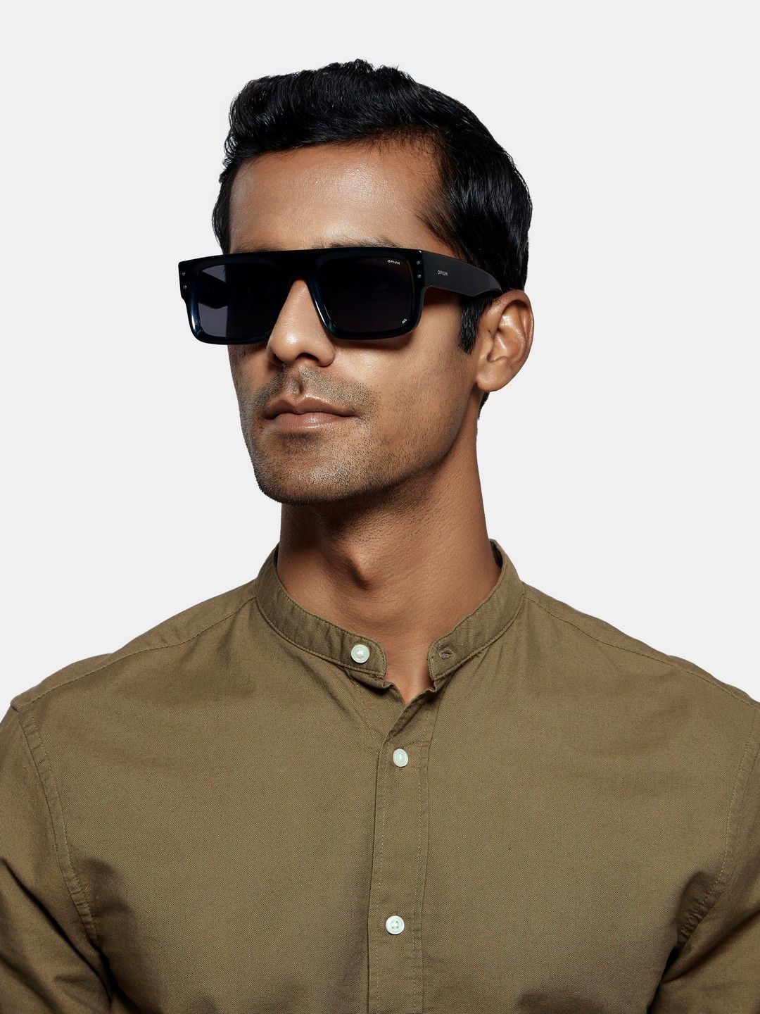 OPIUM Men Rectangle Sunglasses with UV Protected Lens OP-10281-C01-54