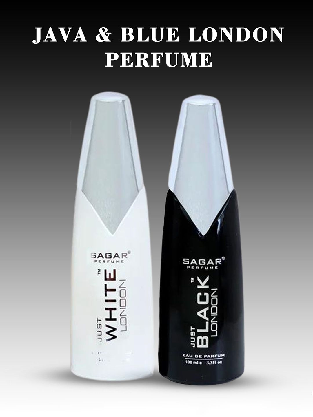 SAGAR PERFUMERY Set Of 2 Just White London & Just Black London Eau De Parfum- 100 ml Each