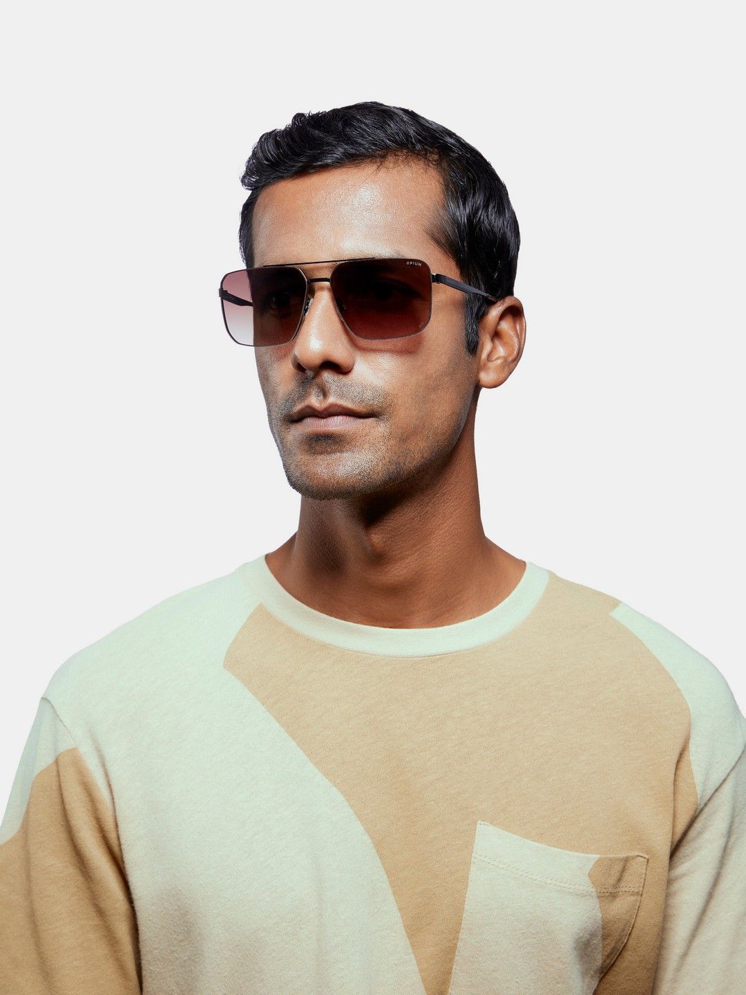 OPIUM Men Other Sunglasses with UV Protected Lens OP-10212-C03-60-Black