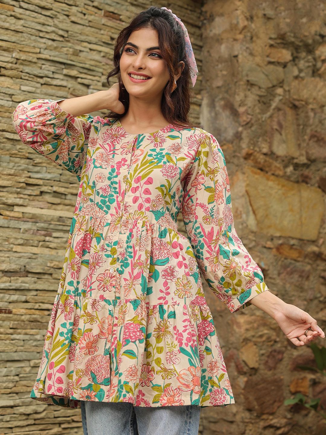 Jaipur Morni womens ethnic Cotton Top