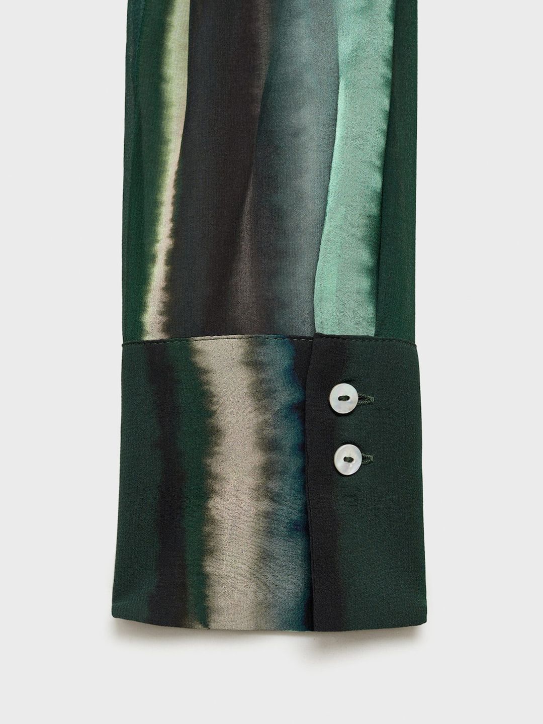 Dyed Tie-Up Neck Shirt Style Top