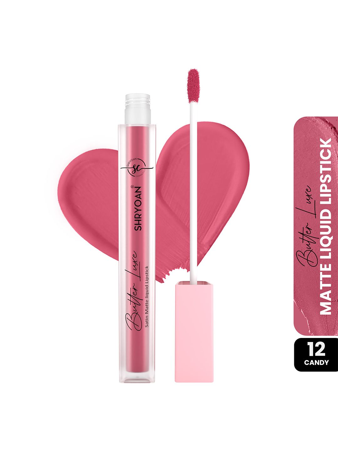 SHRYOAN Butter Luxe Satin Matte Liquid Lipstick-6ml-Candy