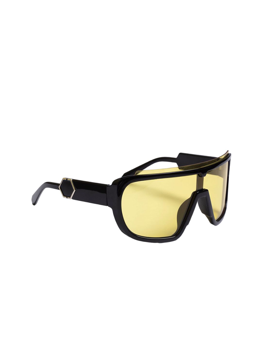 DIMEH Adults Shield Sunglasses with UV Protected Lens SG-178-Yellow