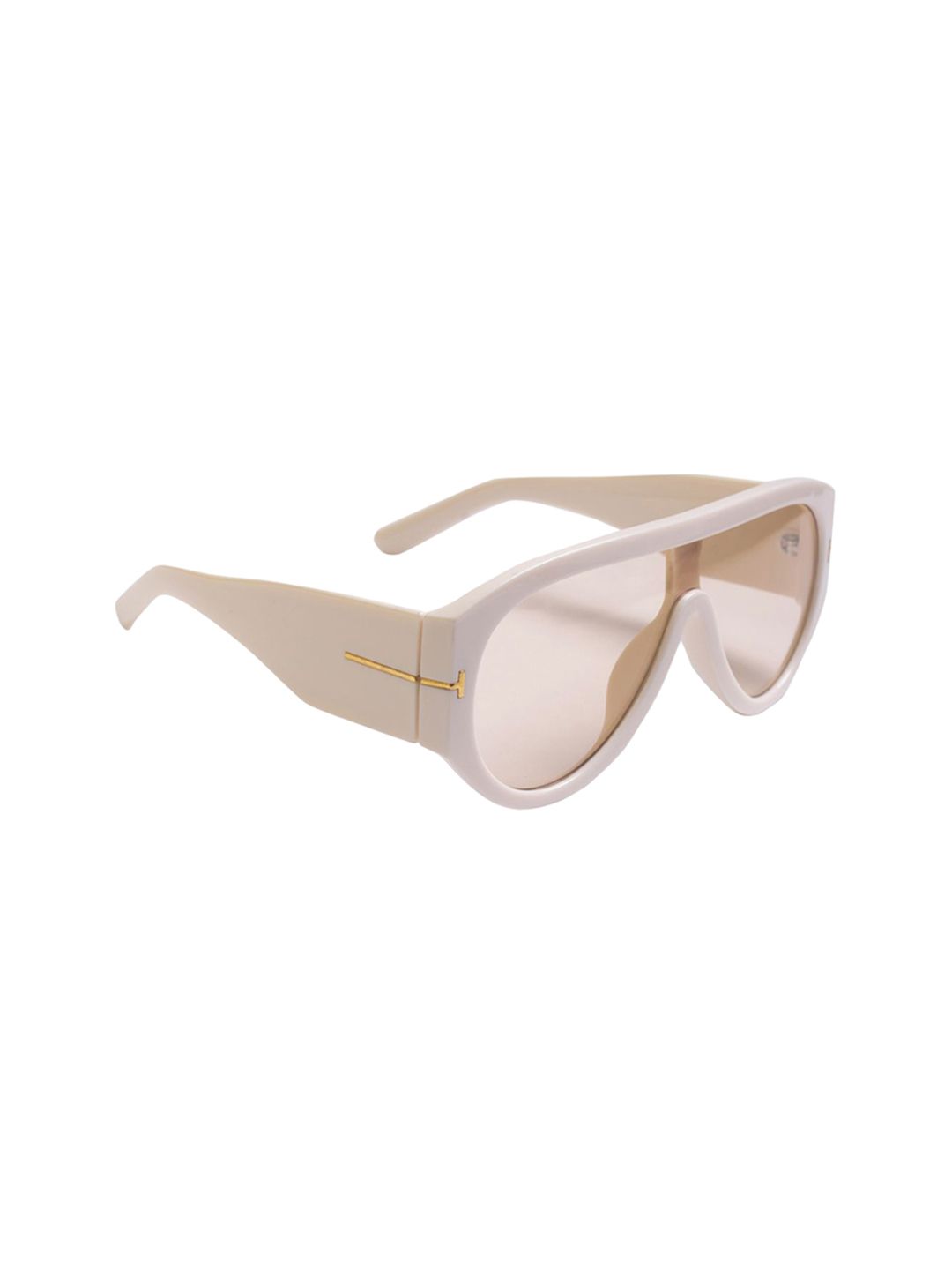 DIMEH Adults Aviator Sunglasses with UV Protected Lens SG-195-Cream