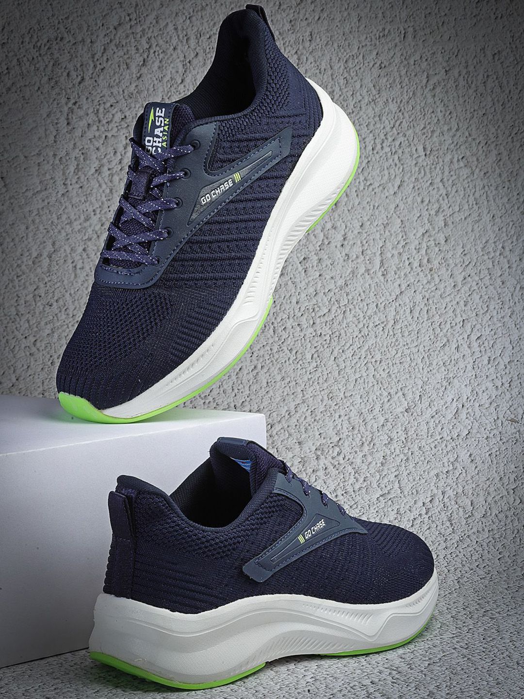 ASIAN Men Mesh Running Non-Marking Lace-Ups Shoes