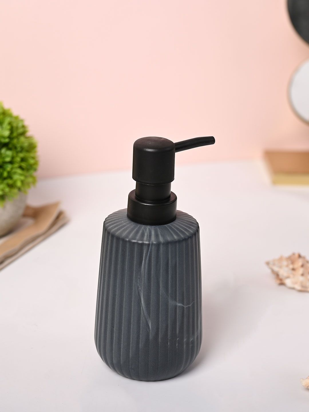 MARKET99 Grey Ceramic Soap Dispenser 300 ml