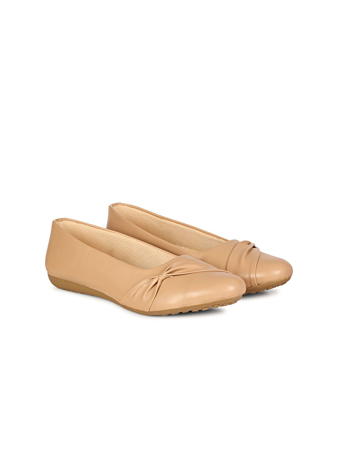 FOOTSHEZ Women Solid Round Toe Ballerinas Flats