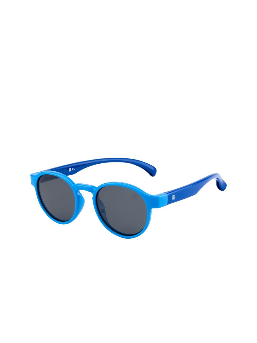 SEESAW Unisex Round Sunglasses with UV Protected Lens SS 3534 C4 4420